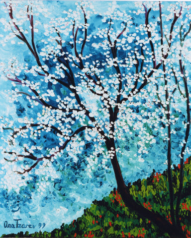 Blue Cherry Blossom
